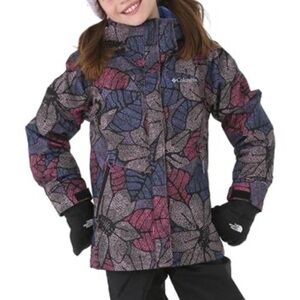 Columbia insulated rain youth  girls jacket